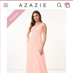 Azazie Oceana Bridesmaids Dress - Coral size 12